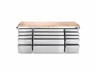 Werkbank deluxe rvs 72 inch 15 drawers - afbeelding 3 van  7