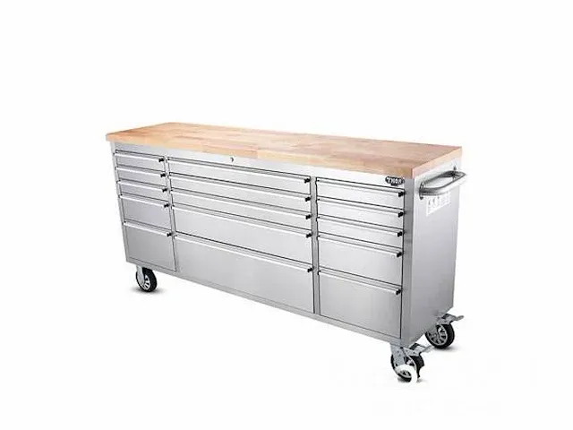 Werkbank deluxe rvs 72 inch 15 drawers - afbeelding 1 van  7