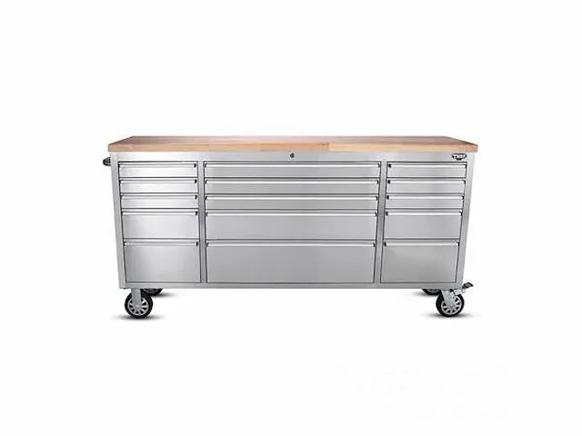 Werkbank deluxe rvs 72 inch 15 drawers - afbeelding 2 van  7