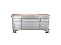 Werkbank deluxe rvs 72 inch 15 drawers - afbeelding 2 van  7