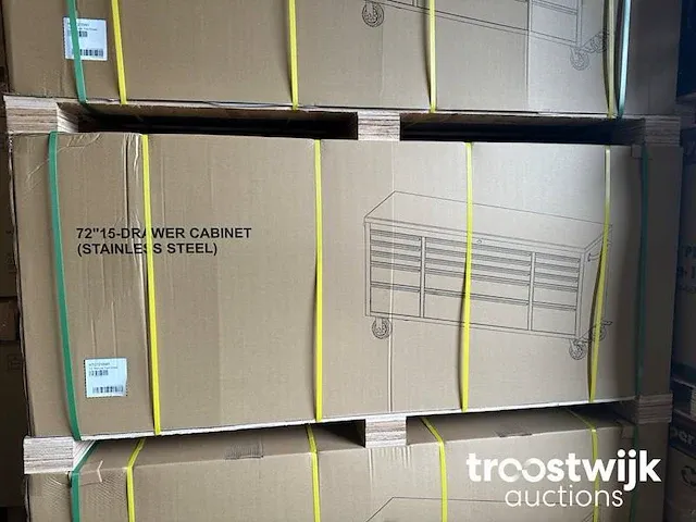 Werkbank deluxe rvs 72 inch 15 drawers - afbeelding 7 van  7