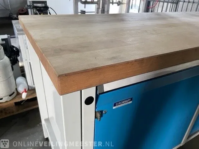 Werkbank eurokraft, blauw/grijs - afbeelding 3 van  13