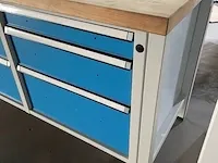 Werkbank eurokraft, blauw/grijs - afbeelding 4 van  13
