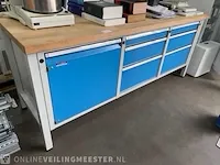 Werkbank eurokraft, blauw/grijs - afbeelding 6 van  13