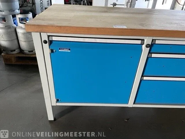 Werkbank eurokraft, blauw/grijs - afbeelding 7 van  13