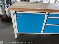 Werkbank eurokraft, blauw/grijs - afbeelding 7 van  13