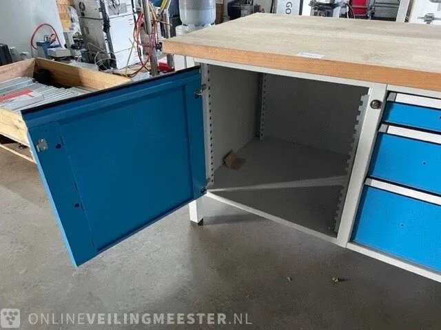 Werkbank eurokraft, blauw/grijs - afbeelding 12 van  13