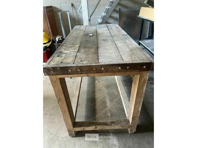 Werkbank hout - afbeelding 1 van  3