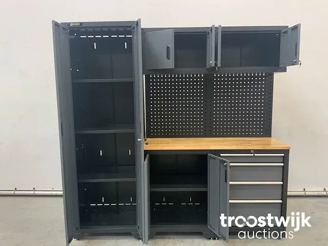 Werkbank met kasten en opbergruimte - afbeelding 13 van  17