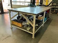 Werkbank met rvs blad - afbeelding 2 van  4