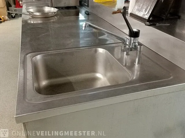 Werkbank met wok unit en wastafel therma - afbeelding 4 van  16