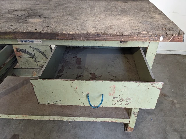 Werkbank overtoom, groen - afbeelding 5 van  6