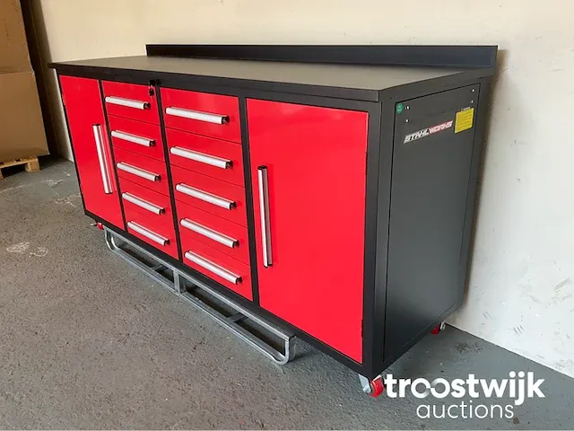 Werkbank sw-12 dd industrial red - afbeelding 3 van  9