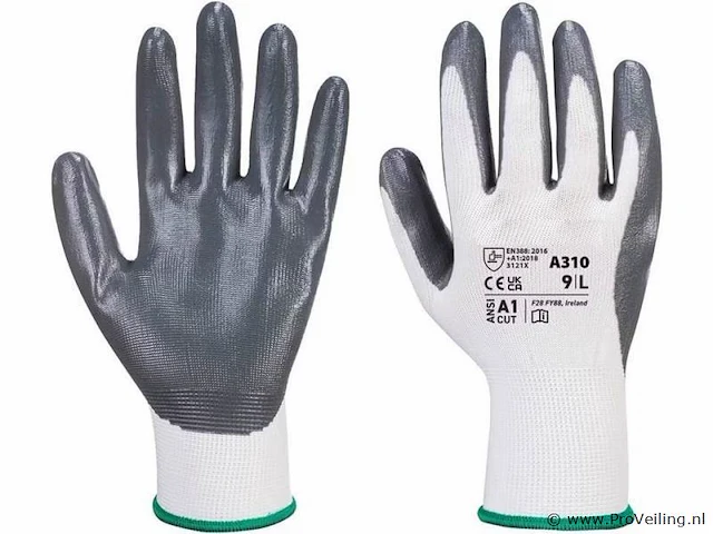 Werkhandschoenen maat 8 - white - 144 paar - afbeelding 1 van  1