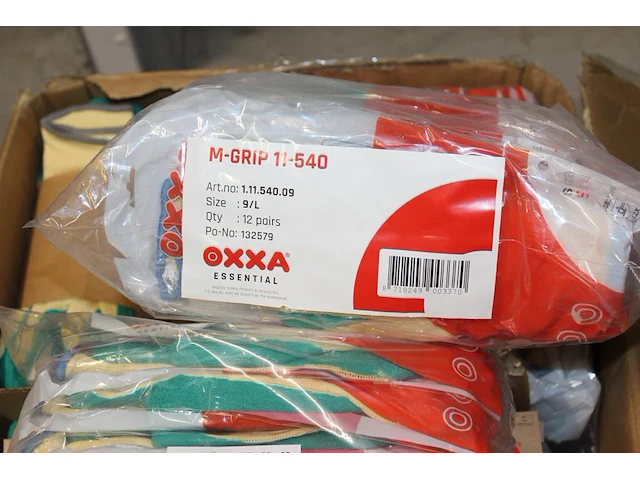 Werkhandschoenen oxxa type m-grip 11-540 in doos. - afbeelding 2 van  2