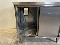 Werkkast rvs - dubbele schuifdeur - afbeelding 7 van  7