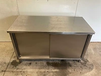 Werkkast rvs - dubbele schuifdeur - afbeelding 3 van  8