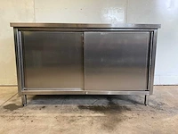 Werkkast rvs - dubbele schuifdeur - afbeelding 4 van  8