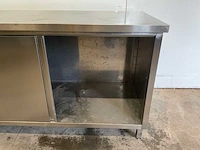 Werkkast rvs - dubbele schuifdeur - afbeelding 8 van  8