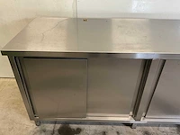 Werkkast rvs - vierdelige schuifdeur - afbeelding 4 van  9