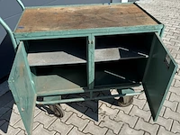 Werkplaats kast met wielen, en gedore kisten, gedore - afbeelding 2 van  11