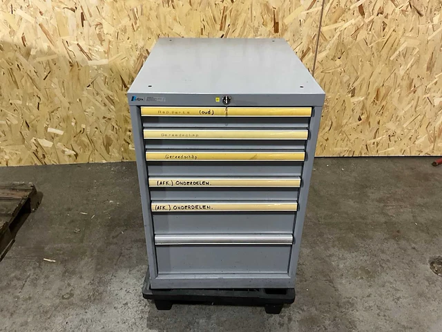 Werkplaatskast v.v. 6 lades 58x73x80cm - afbeelding 1 van  3