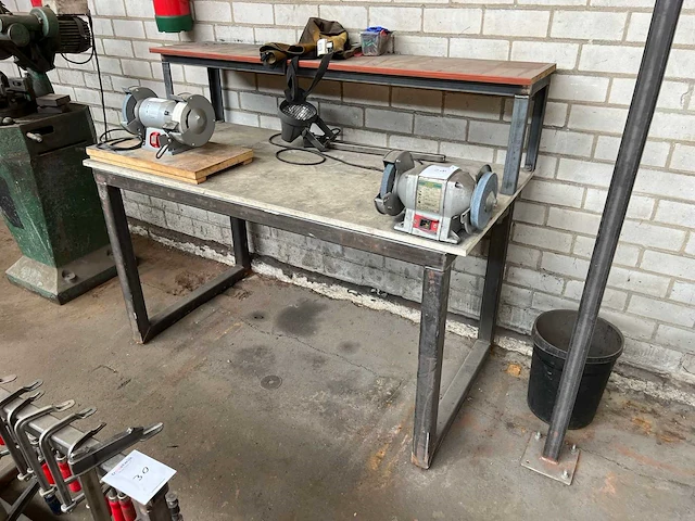 Werkplaatsmeubilair incl. kinzo slijpmachine - afbeelding 2 van  2