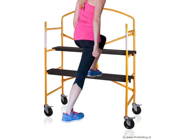 Werkplatform hoog model zwart hoog - afbeelding 4 van  5