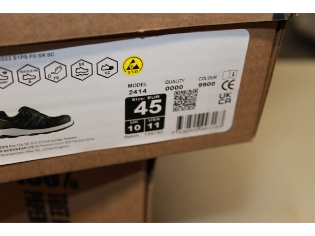 Werkschoen blaklader mt 45 zwart - afbeelding 3 van  5