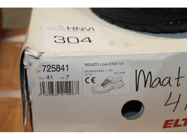 Werkschoenen elten maat 41. - afbeelding 2 van  2