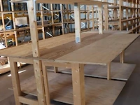 Werktafel, hout - 244x180x90cm - afbeelding 1 van  7