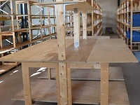Werktafel, hout - 244x180x90cm - afbeelding 2 van  7