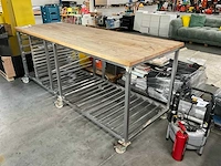 Werktafel met houten werkblad - afbeelding 2 van  4