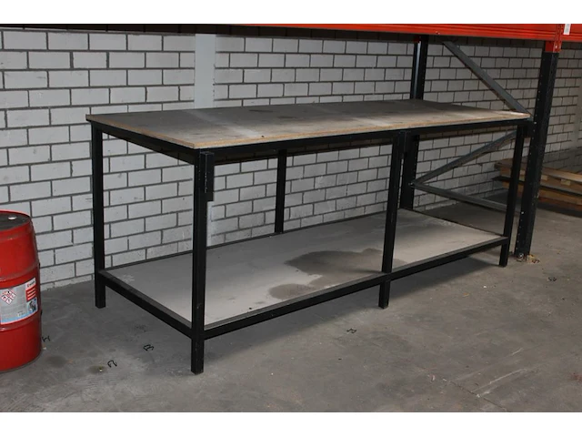 Werktafel met onderplateau 250 x 90 x 98 cm - afbeelding 2 van  2