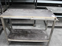 Werktafel met onderplateau en afmeting 120 x 50 x 95 cm. - afbeelding 2 van  2