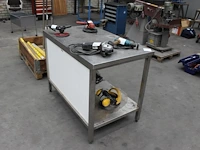 Werktafel met onderplateau en afmeting 120 x 70 x 89 cm. - afbeelding 2 van  2