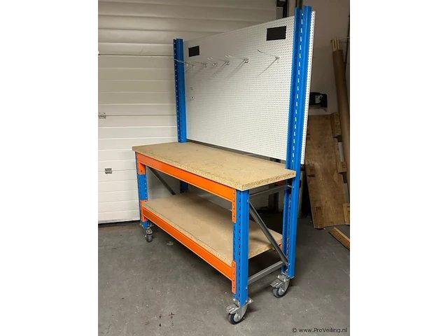 Werktafel (mobiel) - 160x60x200 cm - afbeelding 1 van  3