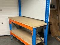 Werktafel (mobiel) - 160x60x200 cm - afbeelding 1 van  3