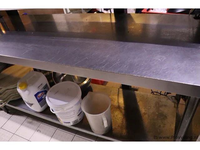 Werktafel, rvs - 180x60x90cm - afbeelding 2 van  2