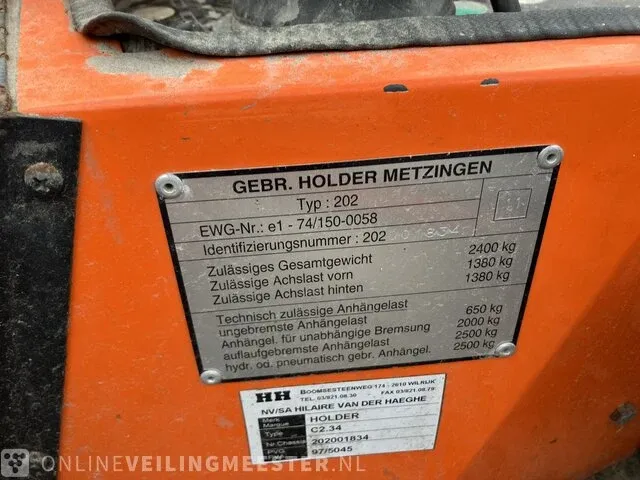Werktuigdrager holder, c2.34, oranje - afbeelding 15 van  17