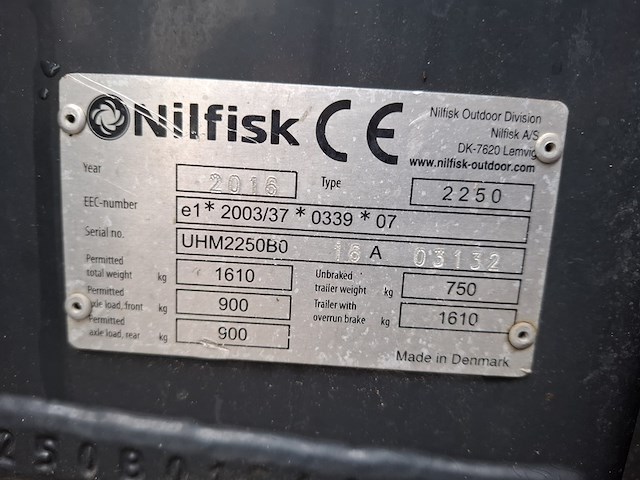 Werktuigdrager, nilfisk, 2250, 2016 - afbeelding 36 van  45