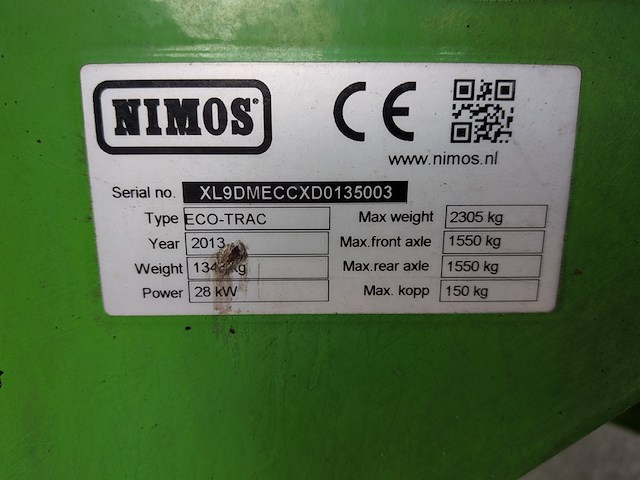 Werktuigdrager, nimos, eco-trac, 2013 - afbeelding 55 van  59