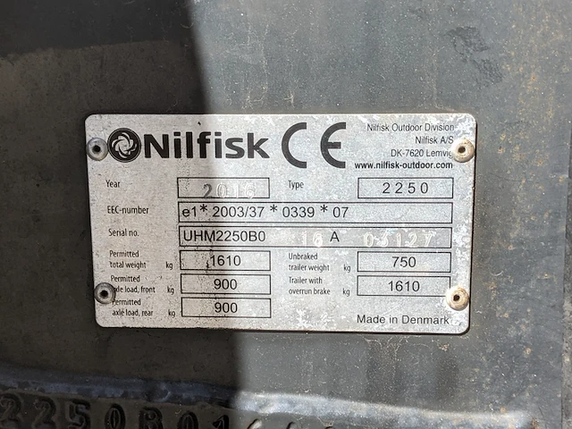 Werktuigendrager met onkruidbrander nilfisk, 2250, 2016 - afbeelding 32 van  38
