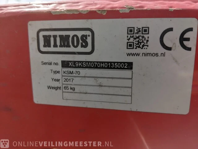 Werktuigendrager nimos, dh-trac okb-70 met veger- en kantensnijder, bouwjaar 2012 | 741h. | t-83-bzr - afbeelding 13 van  37