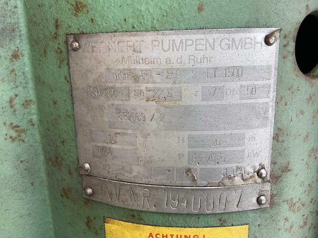 Wernert pumpen pomp - afbeelding 4 van  5