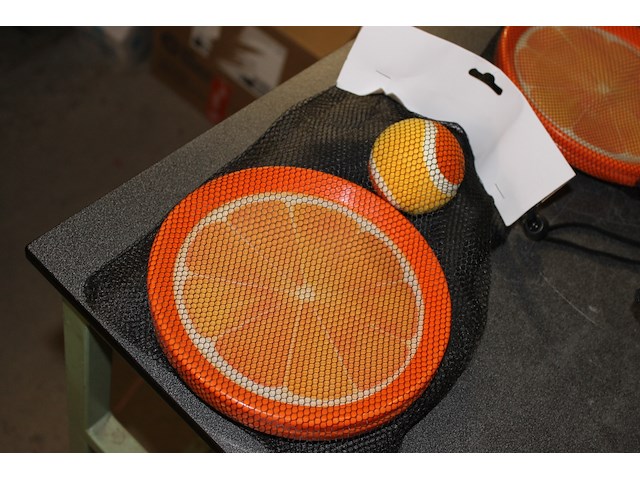 Werpspel oranje 1 set - afbeelding 2 van  3