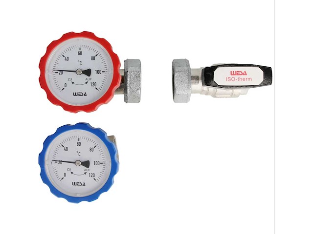 Wesa horizontaal 86110001 set á 3 stuks pompgroep armaturen (4x) - afbeelding 1 van  4