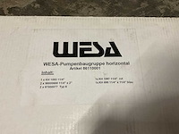Wesa horizontaal 86110001 set á 3 stuks pompgroep armaturen (4x) - afbeelding 3 van  4