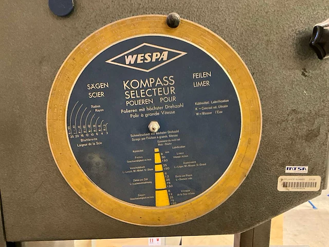 Wespa as 4 lintzaagmachine - afbeelding 4 van  12