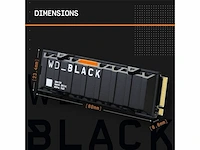 Western digital black sn850 1tb m.2 2280 pcie gen4 nvme gaming ssd with heatsink works with playstation 5 up to 7000 mb/s read speed - afbeelding 2 van  3